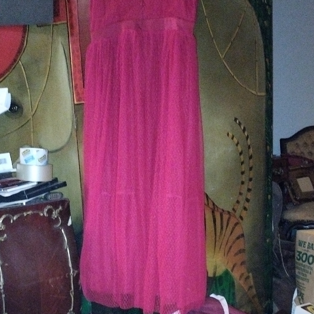 Express Vibrant Red Maxi Dress - Picture 7 of 7
